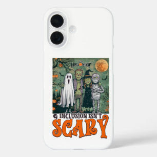 Inclusion Isn't Scary Halloween Horror Characters iPhone 16 Case