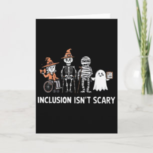 Inclusion Isn't Scary Slp Halloween Costume Sped T Card