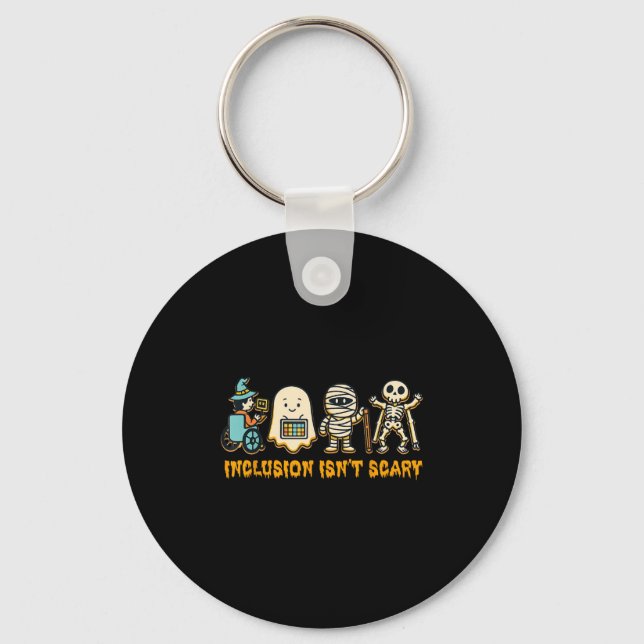 Inclusion Isn't Y Halloween Sped Teacher Women Men Key Ring (Front)