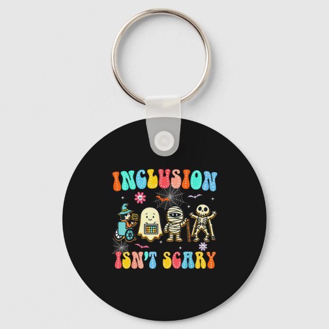 Inclusion Isn't Y Halloween Sped Teacher Women Men Key Ring (Front)