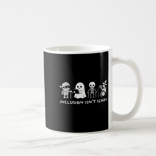 Inclusion Isn't Y Slp Halloween Ghost Mummy Sped T Coffee Mug (Right)