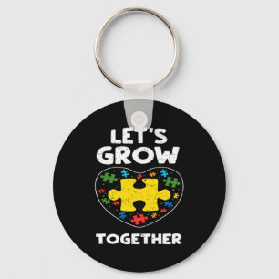 Inclusion Let S Grow Together Autism Awareness T S Key Ring