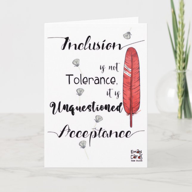Inclusion Matters - Acceptance Card (Front)