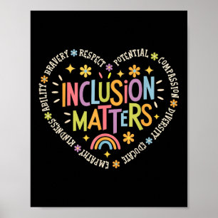 Inclusion Matters Special Education Teacher Autism Poster