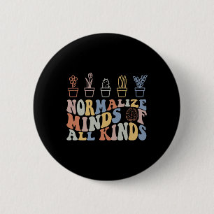 Inclusion Normalise Minds Of All Kinds Autism Awar 6 Cm Round Badge