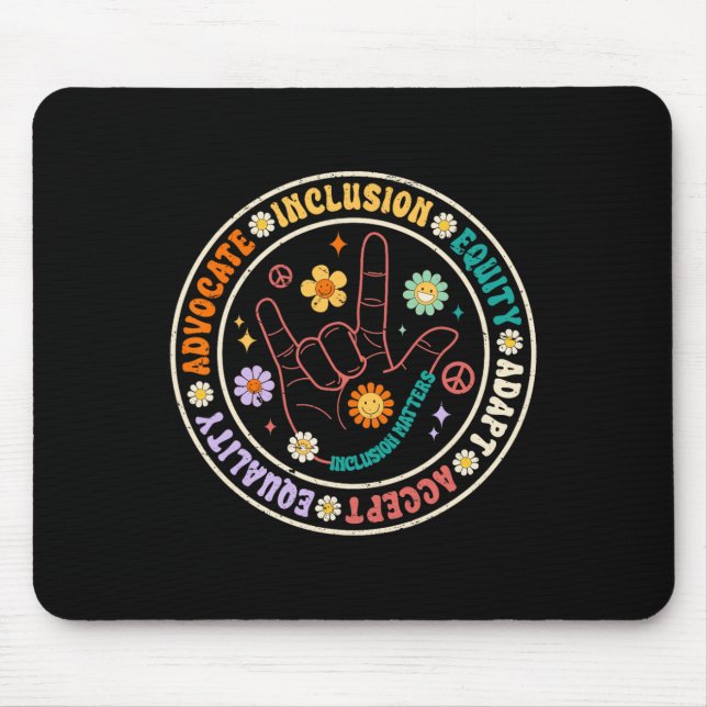 Inclusion Problems Autism Awareness Special Educat Mouse Mat (Front)