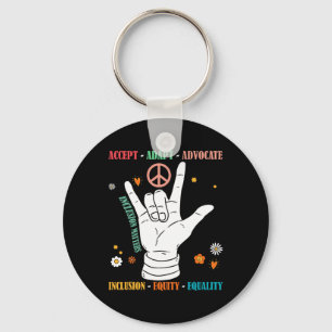 Inclusion Problems Autism Awareness Teacher Inspir Key Ring