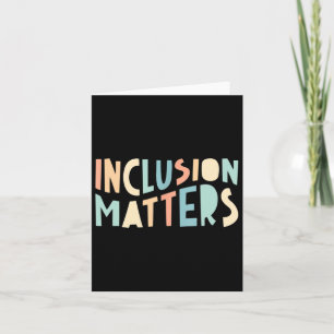 Inclusion Problems Special Education Autism Awaren Card
