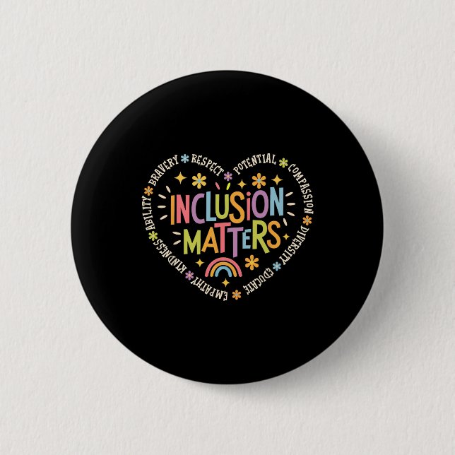 Inclusion Problems Special Education Teacher Autis 6 Cm Round Badge (Front)