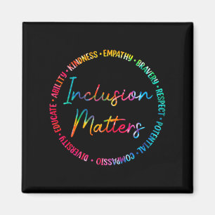 Inclusion Problems Tie Dye Autism Awareness Sped T Magnet