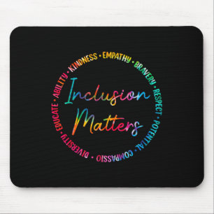Inclusion Problems Tie Dye Autism Awareness Sped T Mouse Mat