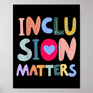 Inclusion S Autism Awareness Special Education Tea Poster