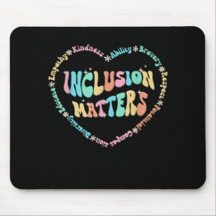 Inclusion S Autism Awareness Sped Teacher Kindness Mouse Mat