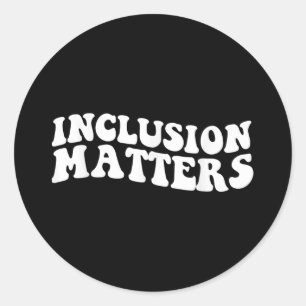 Inclusion S Special Education Autism Awareness  Classic Round Sticker
