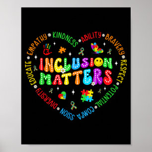 Inclusion Special Education Teacher Autism Poster