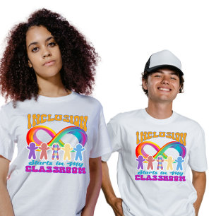 Inclusion Starts in My Classroom Autism Awareness T-Shirt