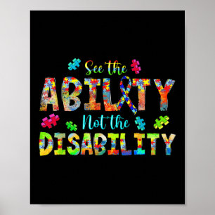 Inclusive Colors_ See The Ability Not The Disabili Poster