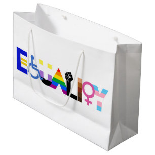 Inclusive Equality Flag Large Gift Bag