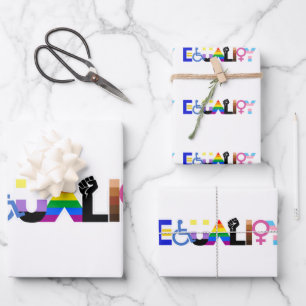 Inclusive Equality Flag Wrapping Paper Sheet
