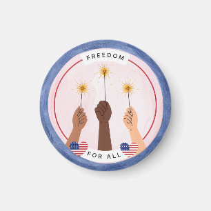 Inclusive Fourth of July - Freedom for All Magnet