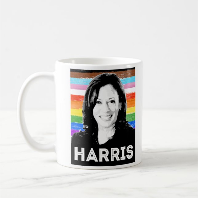 Inclusive Harris Pride Poster Coffee Mug (Left)