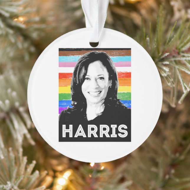 Inclusive Harris Pride Poster Ornament (Tree)
