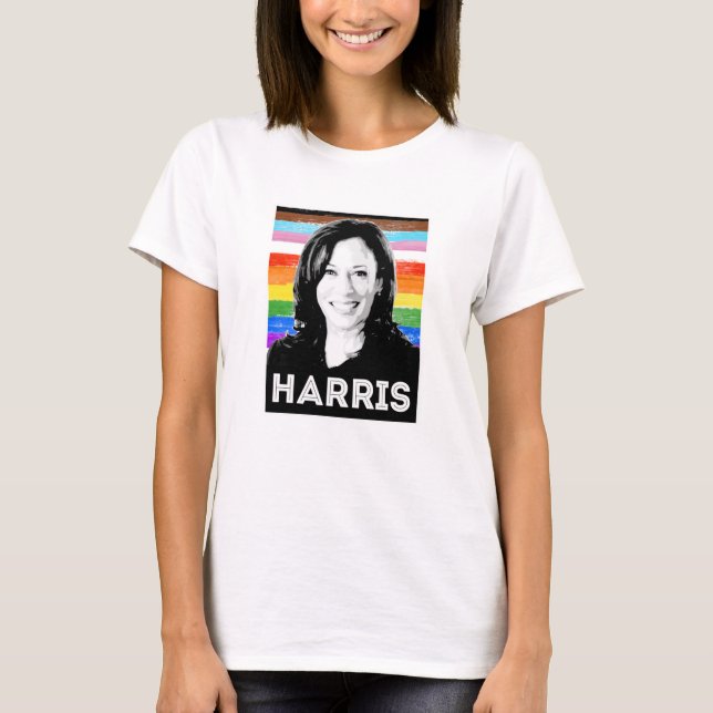Inclusive Harris Pride Poster T-Shirt (Front)