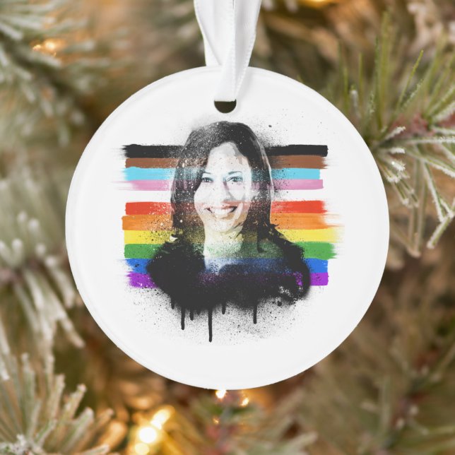 Inclusive Kamala Harris Pride Graffiti Ornament (Tree)