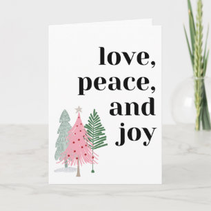 Inclusive Love, Peace, and Joy Holiday Card