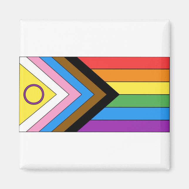 Inclusive Pride Flag Magnet (Front)