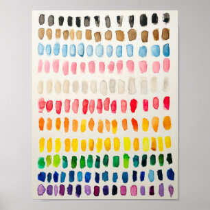 Inclusive Pride Flag Watercolor Poster Art Print