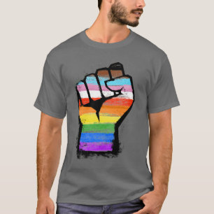 Inclusive Progress Pride Fist T-Shirt