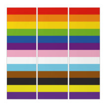 Inclusive Progress Pride Flag Stripes