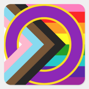 Inclusive Progressive Retro 8 Pride Flag Sticker