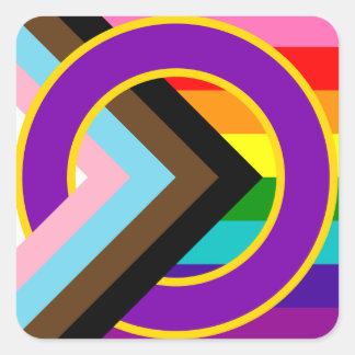 Inclusive Progressive Retro 8 Pride Flag Sticker