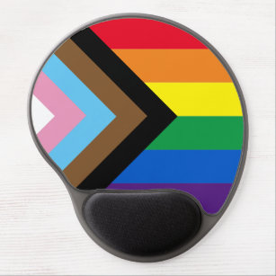 Inclusive rainbow Lgbtq gay diversity flag Gel Mouse Mat