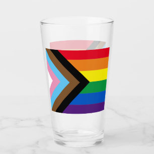 Inclusive rainbow Lgbtq gay diversity flag Glass