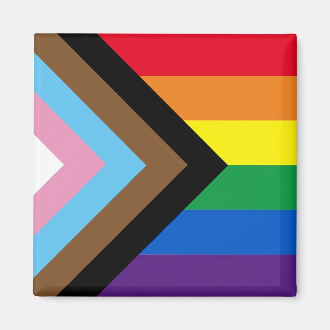 Inclusive rainbow Lgbtq gay diversity flag Magnet (Front)