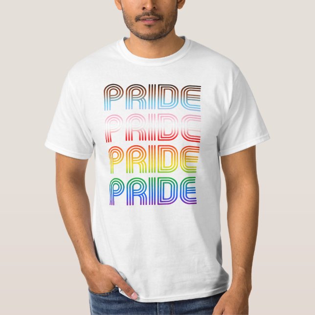 Inclusive Retro Pride T-Shirt (Front)