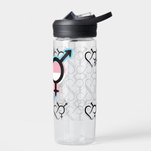 Inclusivity & Love Symbol TG Flag Water Bottle