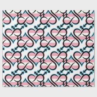Inclusivity & Love Symbol TG Flag Wrapping Paper