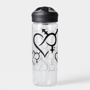Inclusivity & Love Symbol Water Bottle