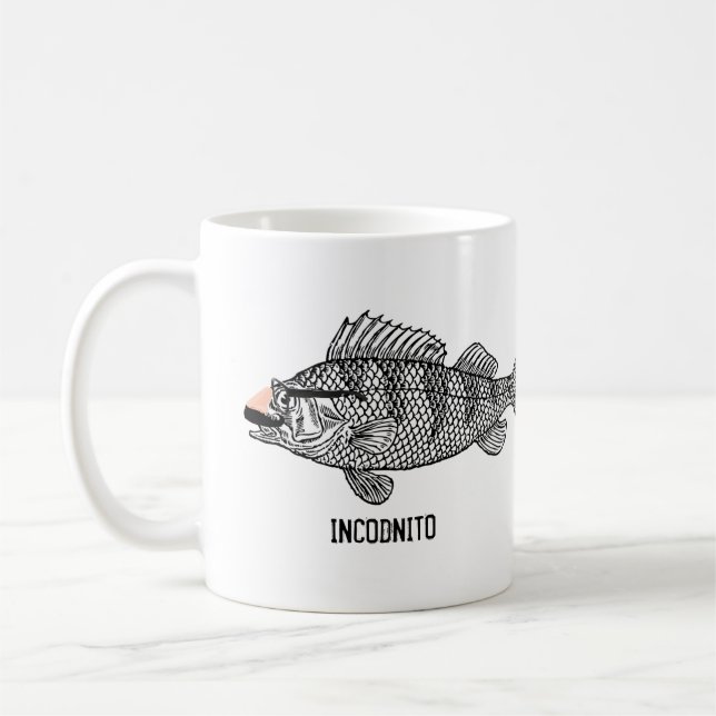 Incodnito Fish Animal Pun Mug (Left)
