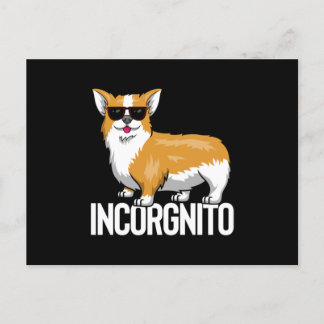 Incognito Corgi Postcard