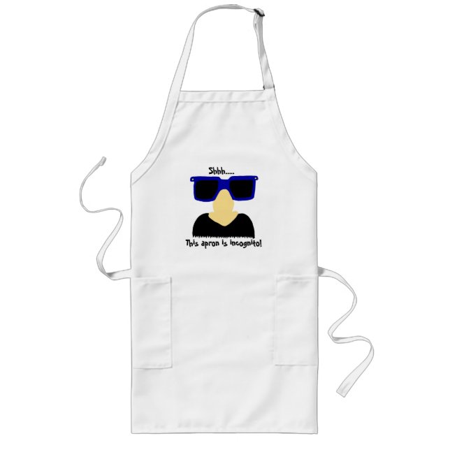 Incognito Moustache & Glasses Apron (Front)