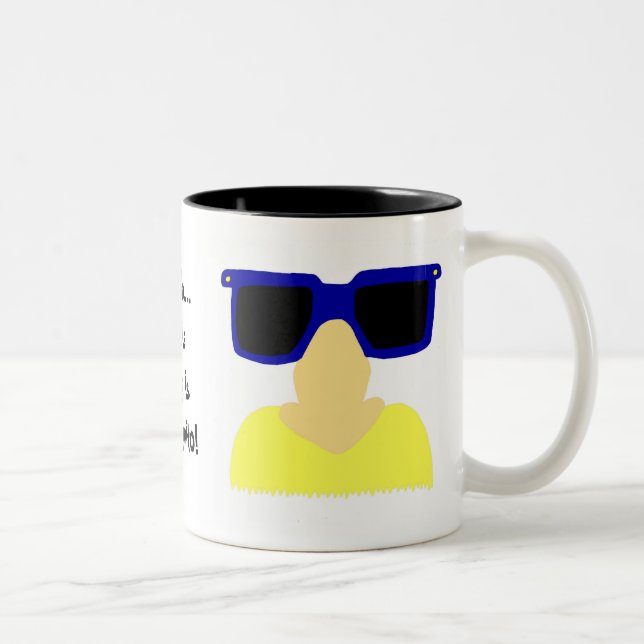 Incognito Moustache & Glasses Blonde Mug (Right)