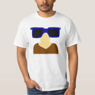 Incognito Moustache & Glasses Mens Value T-Shirt