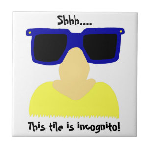 Incognito Moustache & Glasses Tile