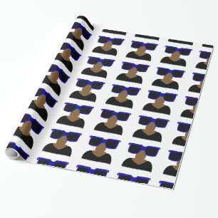 Incognito Moustache & Glasses Wrapping Paper