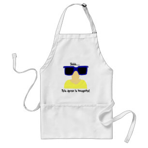 Incognito Mustache & Glasses Apron